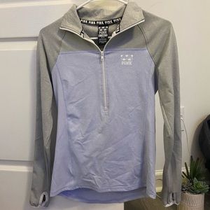 VS pink workout quarter zip